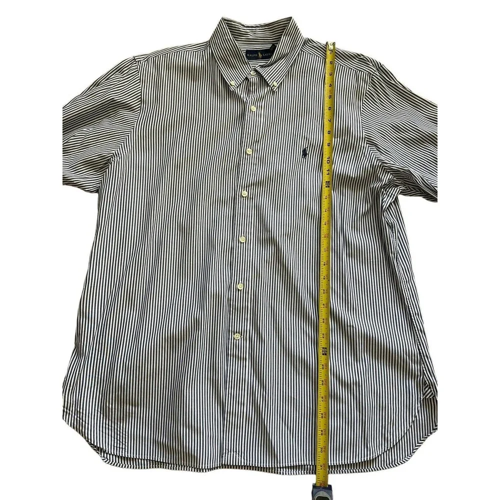 Polo Ralph Lauren L/S Custom Fit Button Front Striped Shirt Men's‎ 17/43